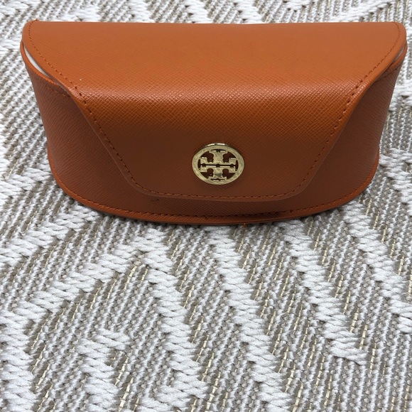 Tory Burch Sunglasses Glasses Case Orange - Picture 1 of 7